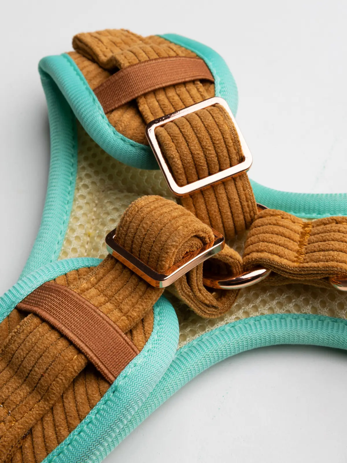 harnais-pour-chien-details Caramel Moka Dog Harness - Image 3