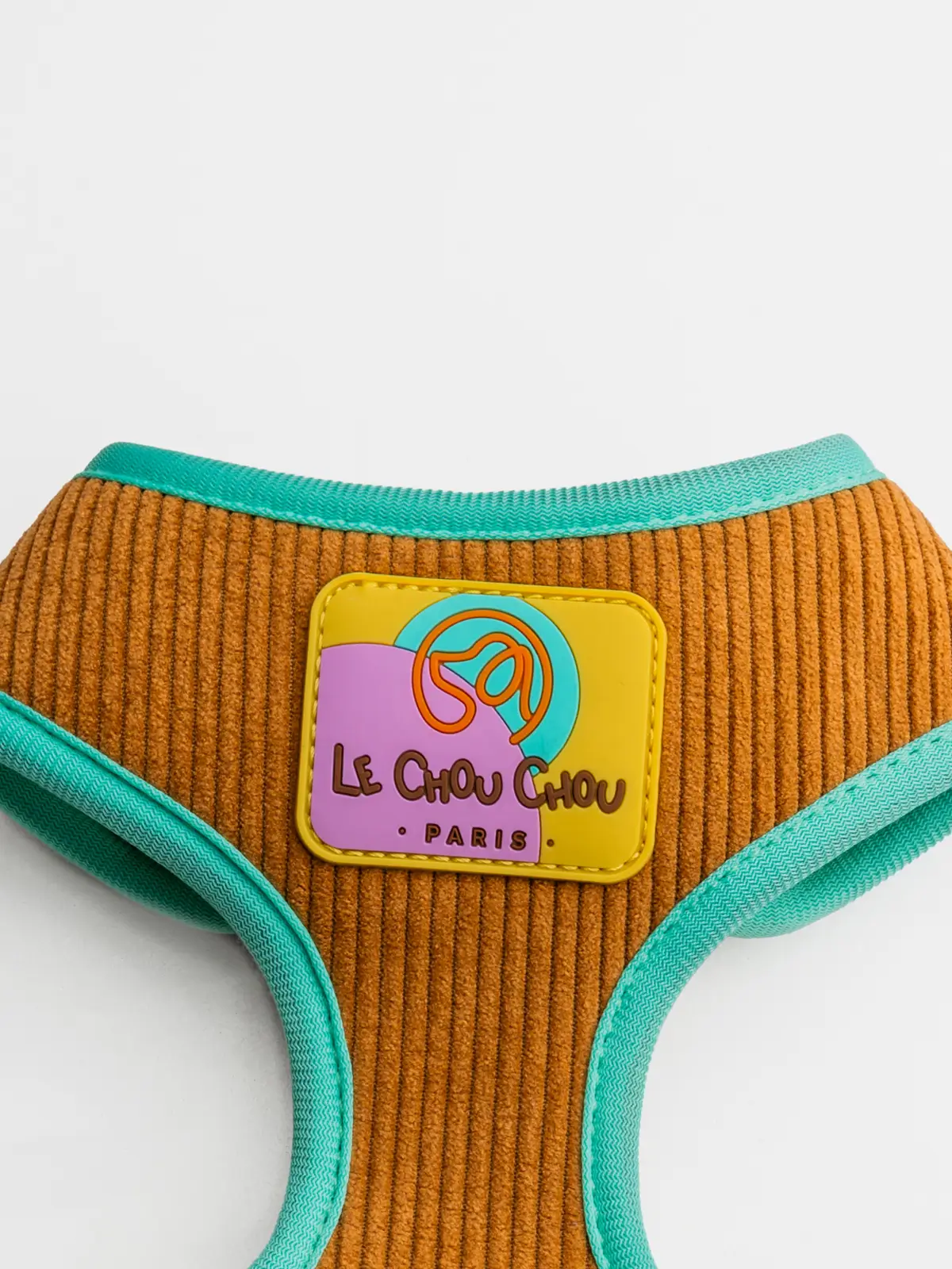 le-chouchou-paris-logo-dog-harness Caramel Moka Dog Harness - Image 4