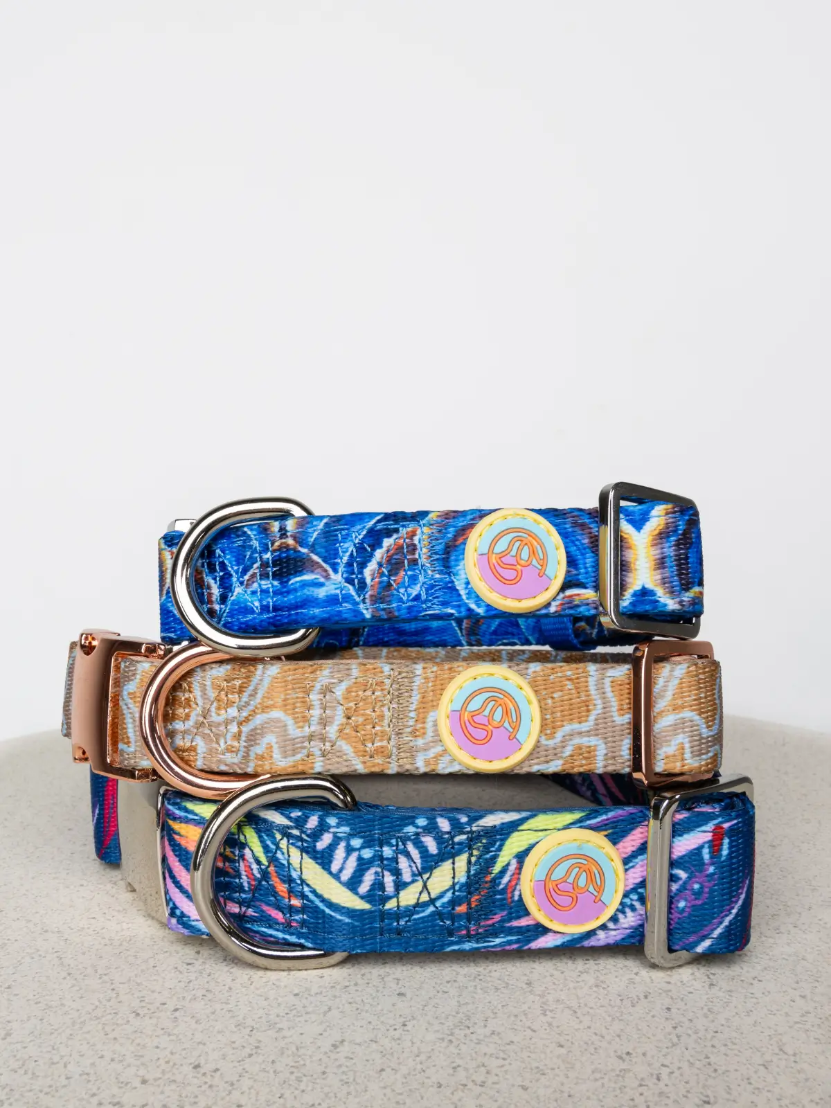 luxury-dog-collars-le-chouchou Stack of Le ChouChou Paris high quality dog collars